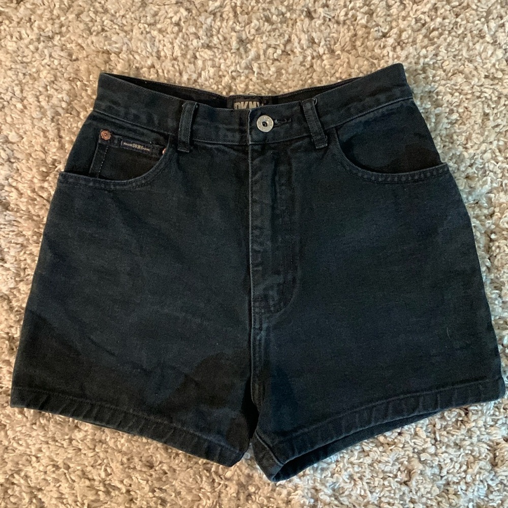 DKNY Black High Rise Jean Shorts Women’s Size 27